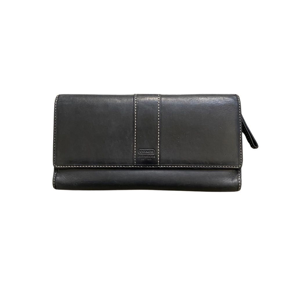 Coach Leather Tri-Fold Wallet